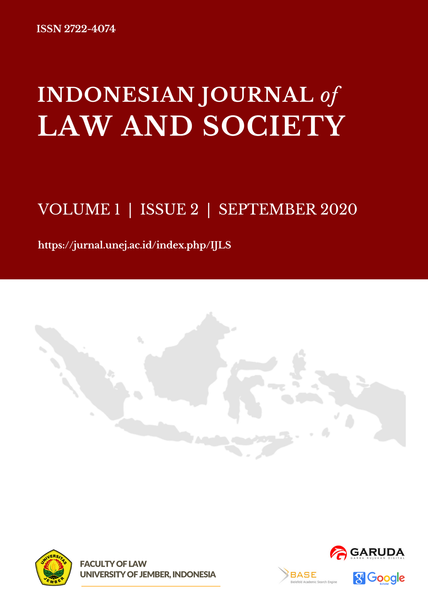 					View Vol. 1 No. 2 (2020): Contextual Issues on Law, Policy, and Society II
				