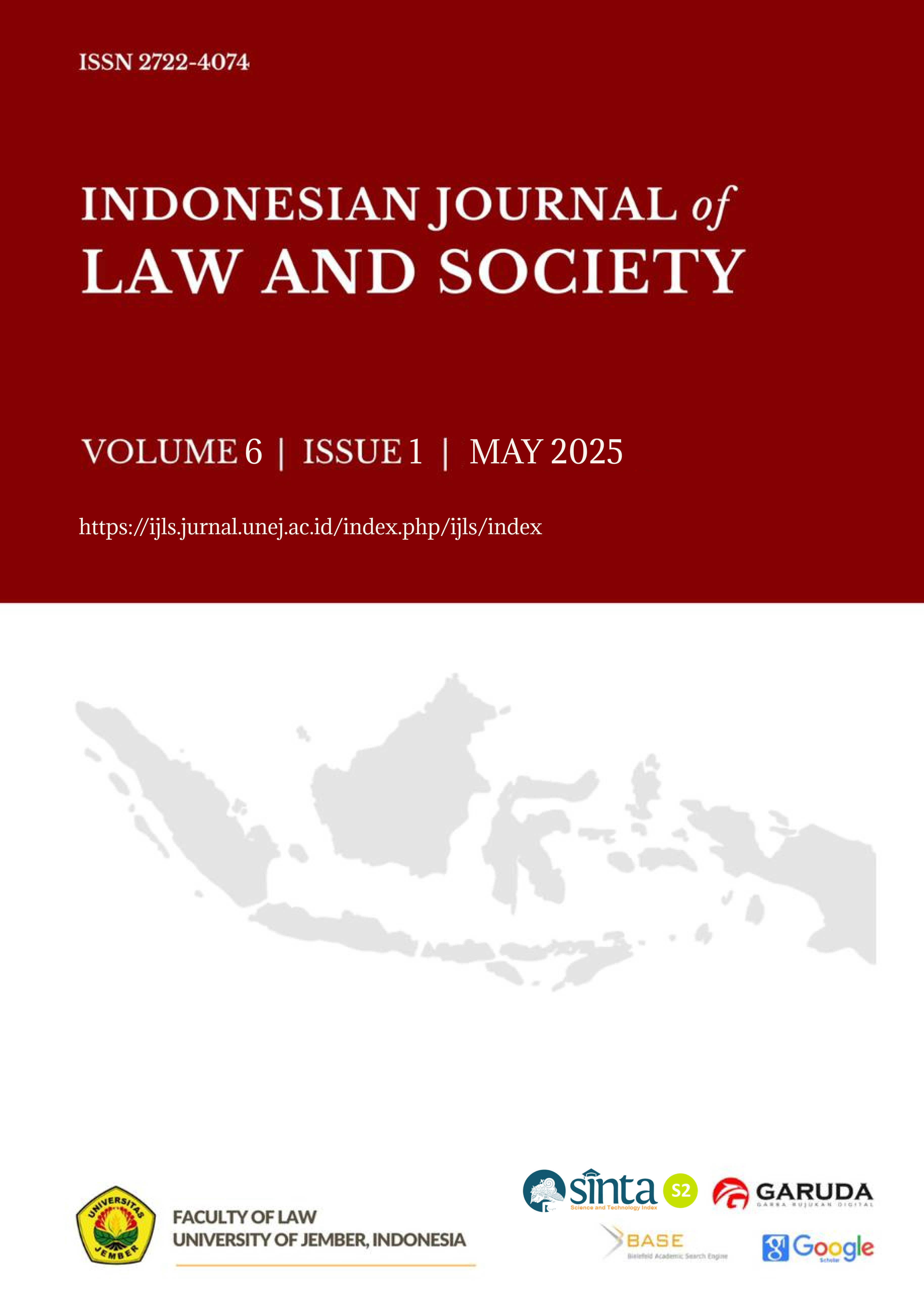 					View Vol. 6 No. 1 (2025): Indonesian Journal of Law and Society
				