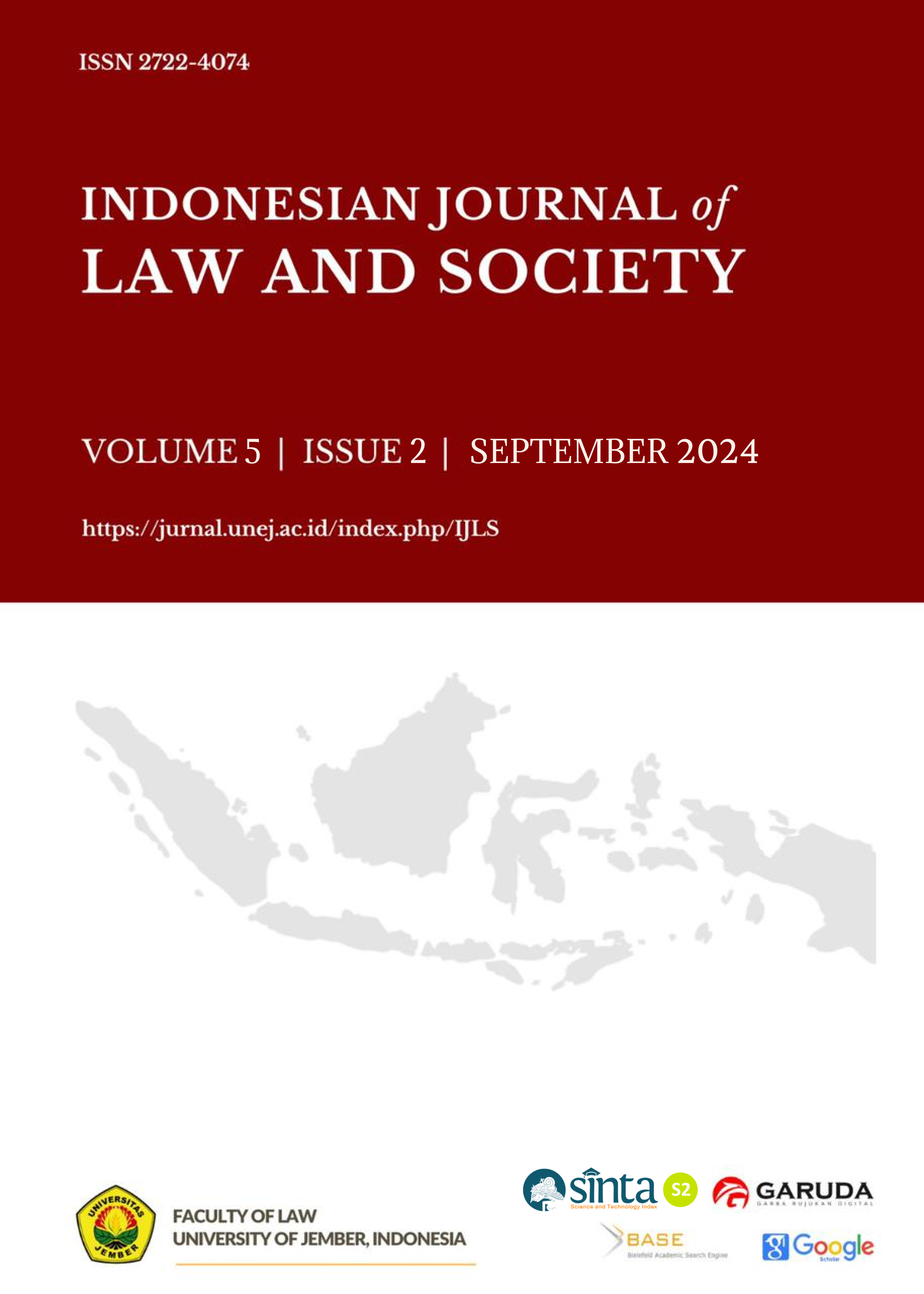 					View Vol. 6 No. 1 (2025): Indonesian Journal of Law and Society
				