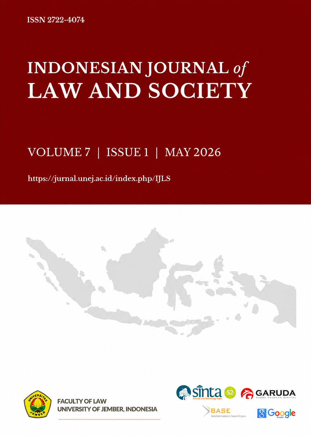 					View Vol. 7 No. 1 (2026): Indonesian Journal of Law and Society
				